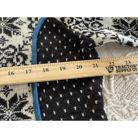 Icelandic Design Wool Blend Full Zip Sweater Pockets #53892 Ladies XL - Picture 3 of 12